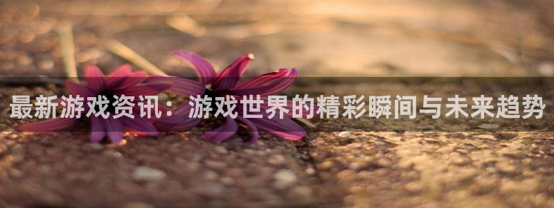 星欧娱乐网页登录入口:最新游戏资讯:游戏世界的精彩瞬间与未来