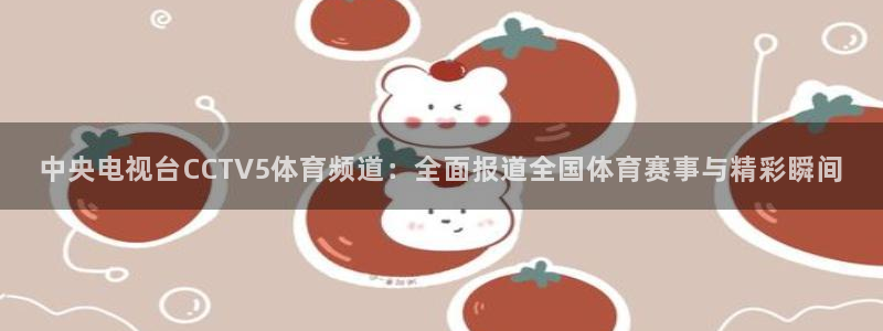 so米足球直播体育：中央电视台CCTV5体育频道：全面报道全国体育赛事与精彩瞬间